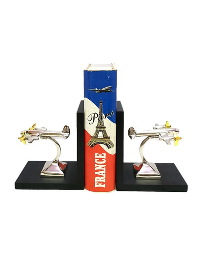 Fighter Jet Shape Book End Stopper Showpiece Style 1