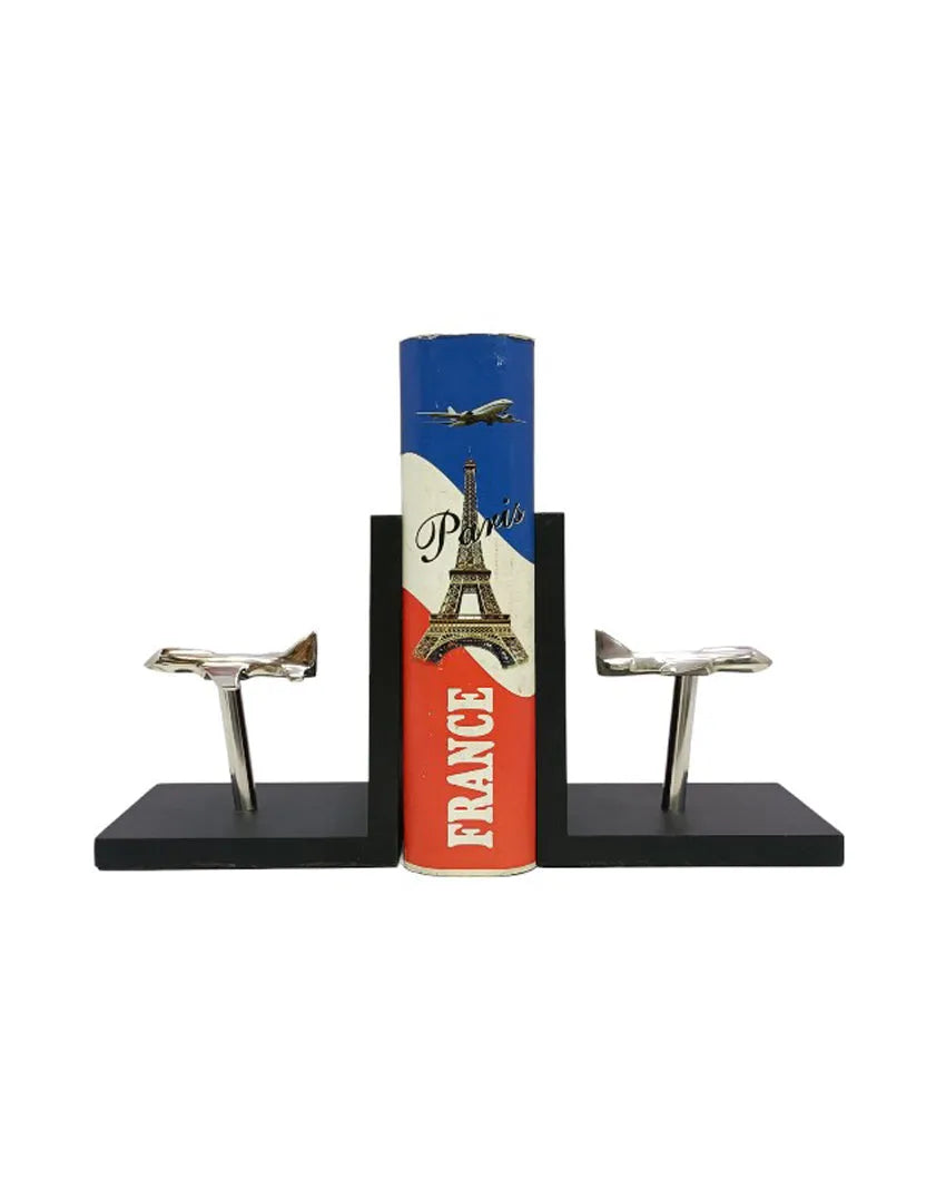 Fighter Jet Shape Book End Stopper Showpiece Style 2