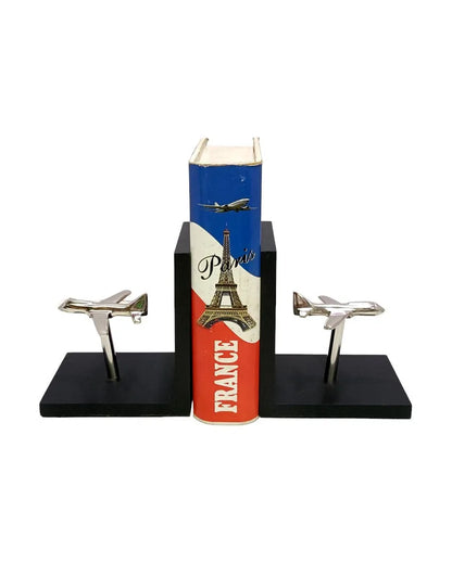 Fighter Jet Shape Book End Stopper Showpiece Style 2