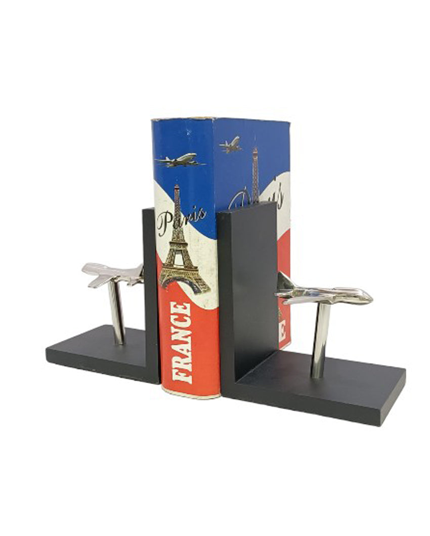 Fighter Jet Shape Book End Stopper Showpiece Style 2