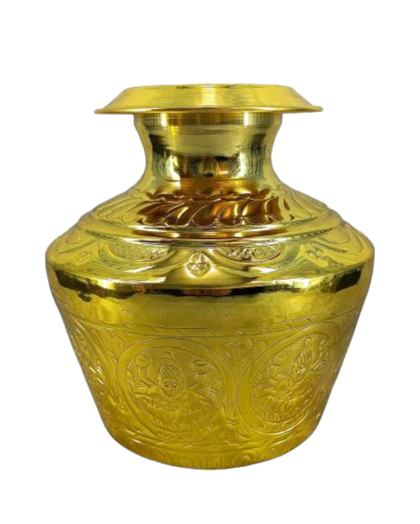 Pooja Articles Brass Kalash Lota 9 inches (Large)