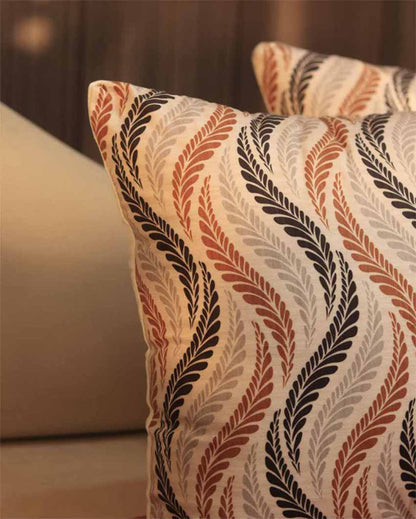 Waves Desgin  Cushion Covers | Set of 2 | 16 X 16 Inches