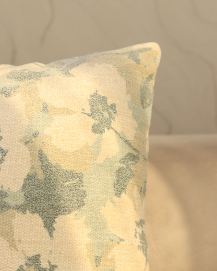 Greenery Elegance Printed Cushion Covers | Set of 2 | 16 X 16 Inches