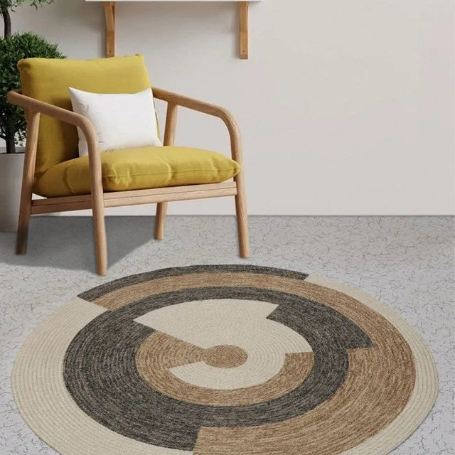 Bold & Beautiful Printed Cotton Round Rug for a Statement Look | 35 inches