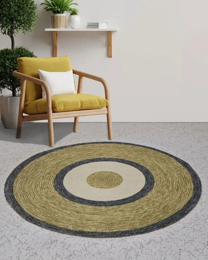 Cozy Up with a Round Printed Cotton Rug | 35 inches