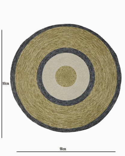 Cozy Up with a Round Printed Cotton Rug | 35 inches