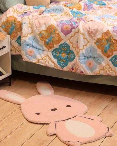 Cute Bunny Design Tufted Rug