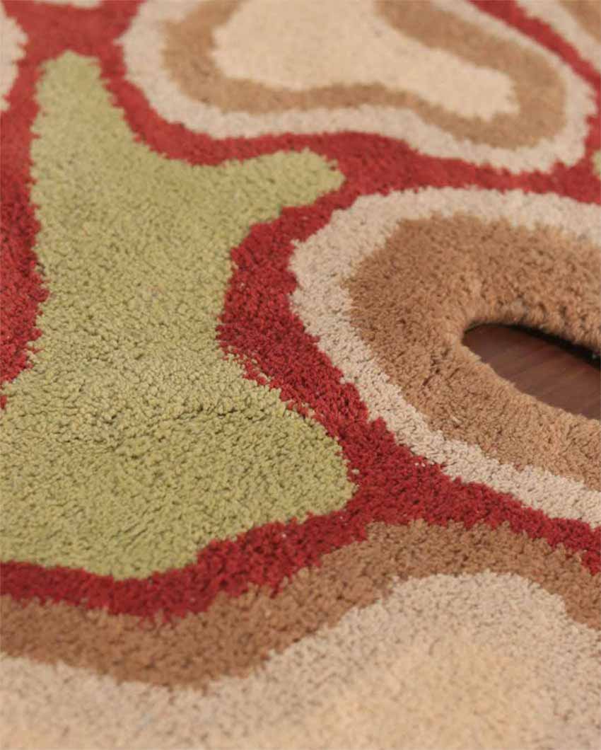 Colorful Fluid Tufted Design Rug