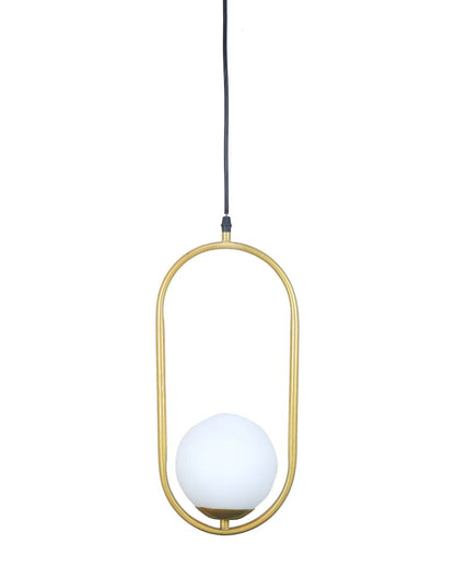 Unique Design Metal Wall Hanging Lamp with Glass Shade | Bulb Not Included | 8 x 6 x 38 inches