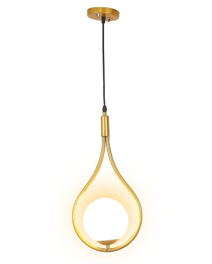 Sophisticated Metal Wall Hanging Lamp with Glass Shade | Bulb Not Included | 9 x 6 x 39 inches