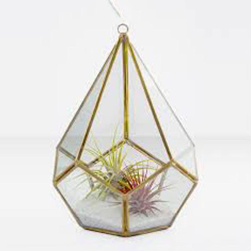 Decorative Wall Hanging Iron Terrrium Pyramid