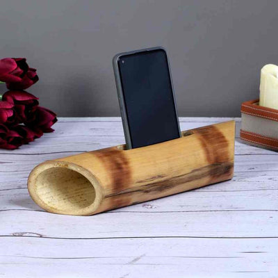 Natural Sound Enhancement Handmade Bamboo Amplifier| Beige | 3 x 12 inches