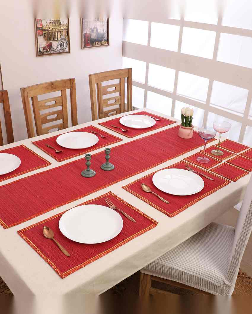 Versatile Design Bamboo Dining Mats | Set of 13