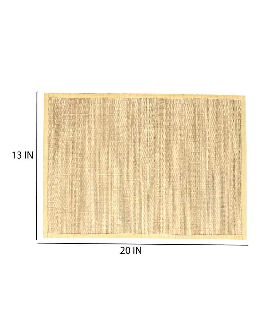 Classic Style Bamboo Dining Mats | Set of 13