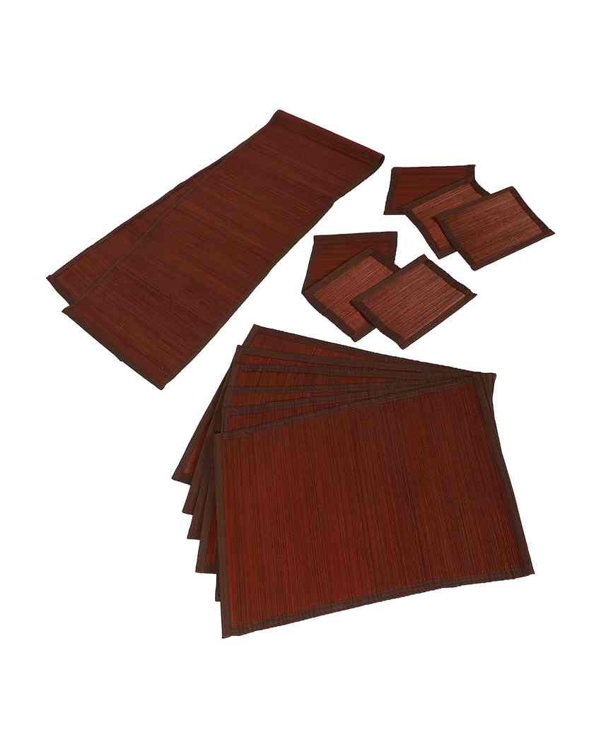 Classic Style Bamboo Dining Mats | Set of 13