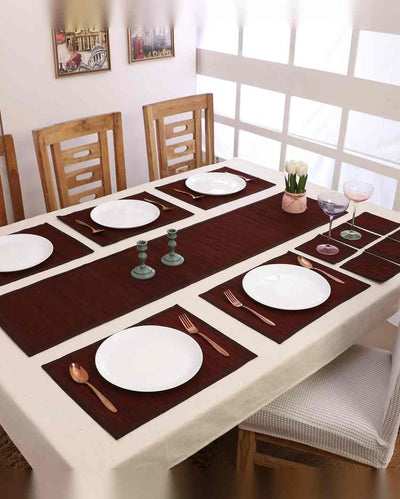 Classic Style Bamboo Dining Mats | Set of 13