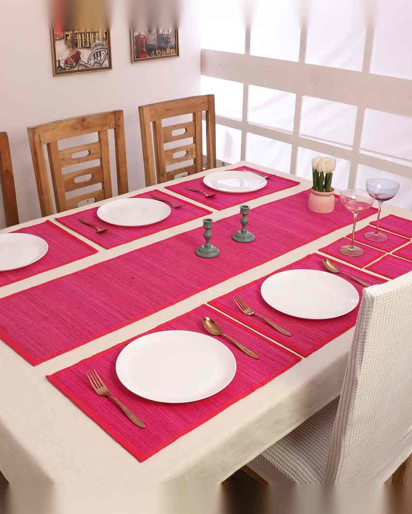 Classic Style Bamboo Dining Mats | Set of 13