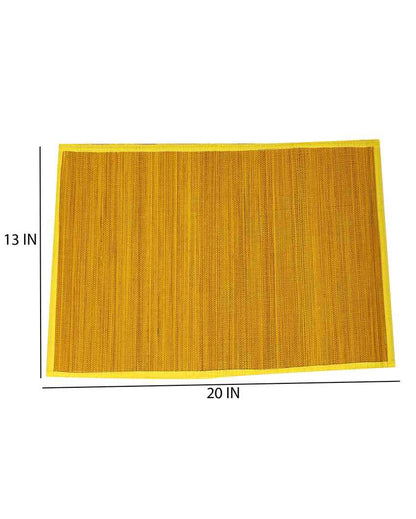 Classic Style Bamboo Dining Mats | Set of 13