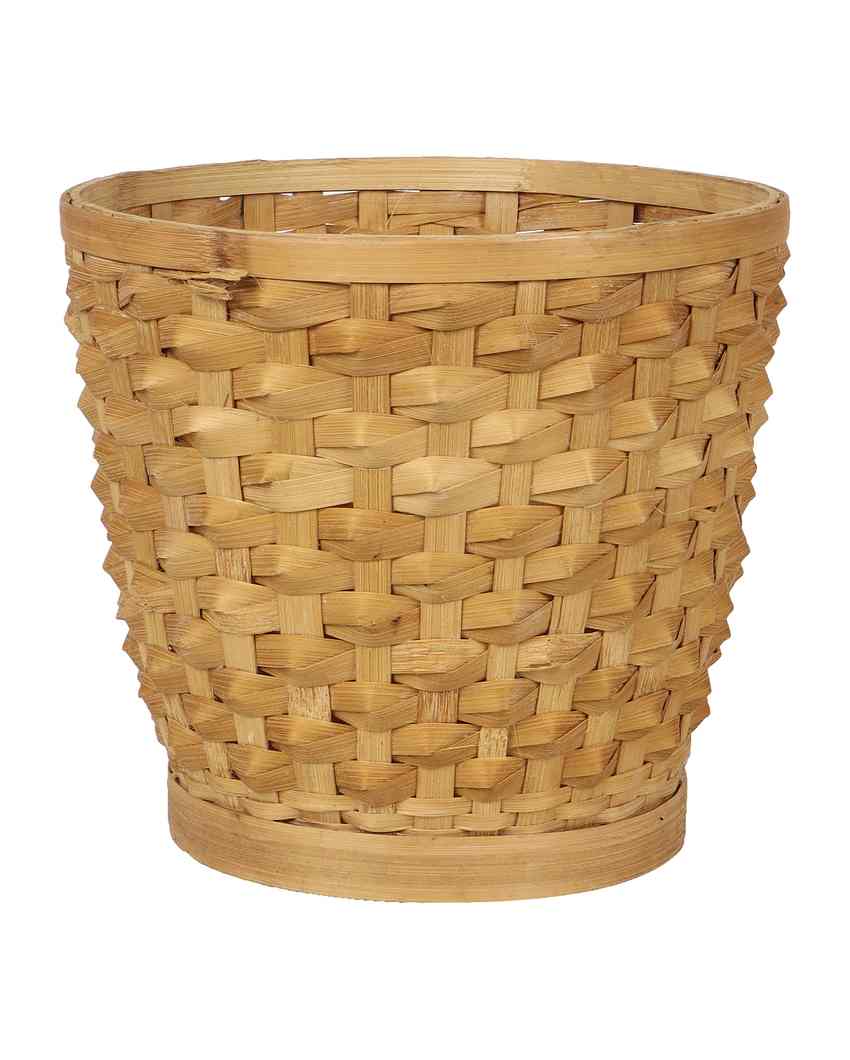 Durable Design Bamboo Multipurpose Storage Basket| Beige | Set of 4