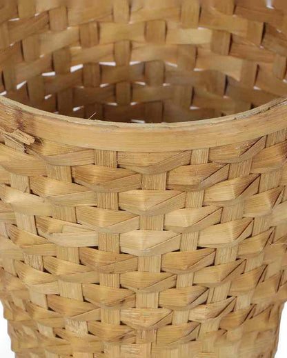 Durable Design Bamboo Multipurpose Storage Basket| Beige | Set of 4