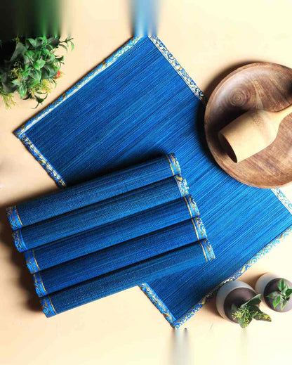 Eco Friendly Design Woven Bamboo Placemats | Set of 6 | 20 x 13 inches