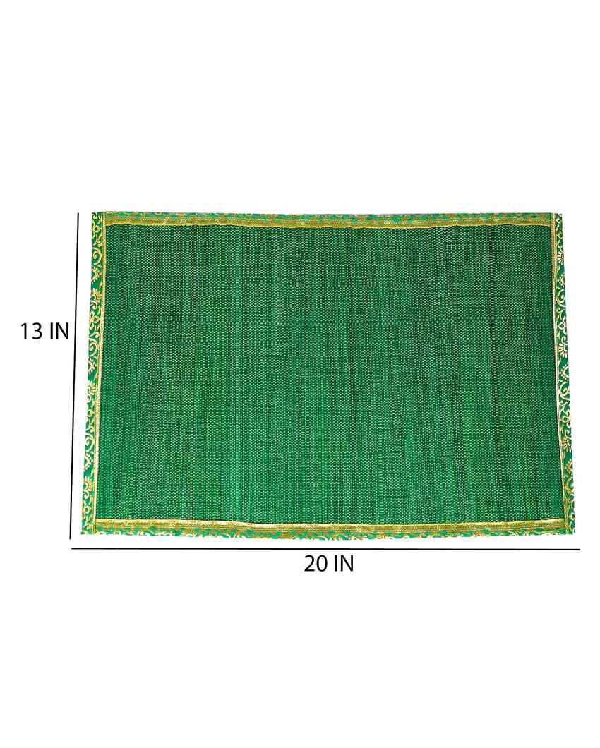 Eco Friendly Design Woven Bamboo Placemats | Set of 6 | 20 x 13 inches