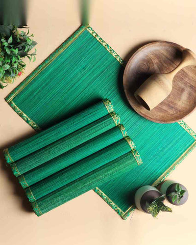 Eco Friendly Design Woven Bamboo Placemats | Set of 6 | 20 x 13 inches