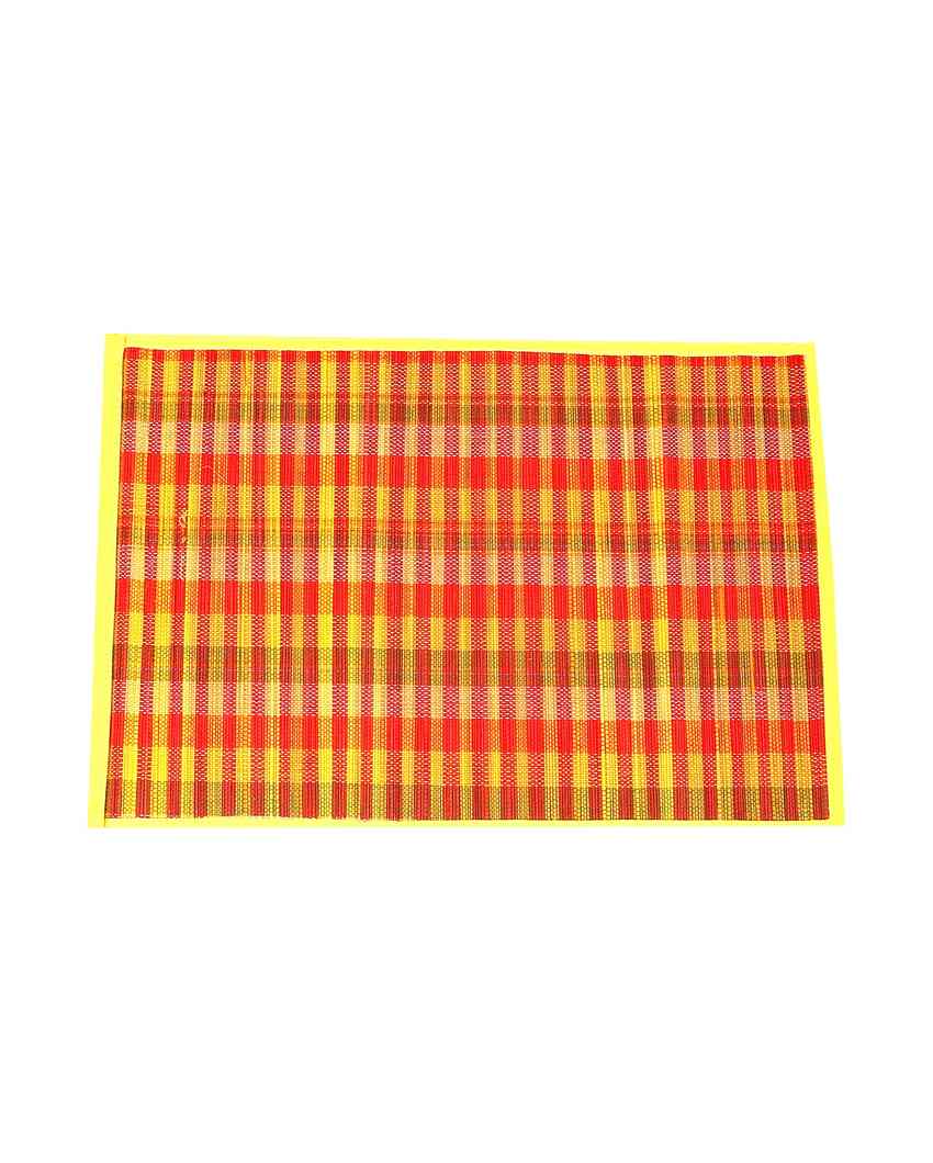 Rustic Appeal Natural Bamboo Placemats | Set of 6 | 20 x 13 inches