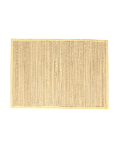 Modern Aesthetic Eco Friendly Bamboo Placemats | Set of 6 | 20 x 13 inches