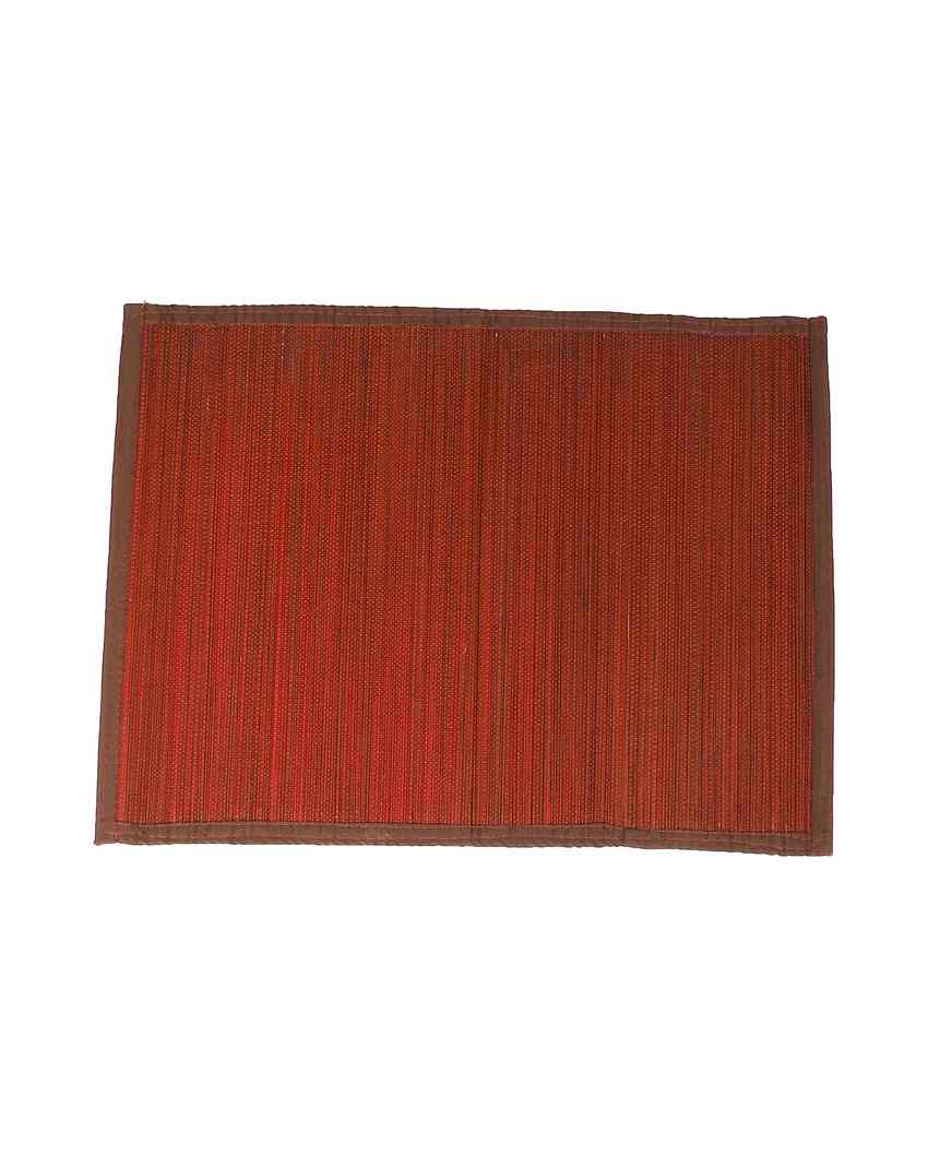 Modern Aesthetic Eco Friendly Bamboo Placemats | Set of 6 | 20 x 13 inches