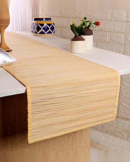 Sleek Design Modern Bamboo Table Runner | 60 x 13 inches