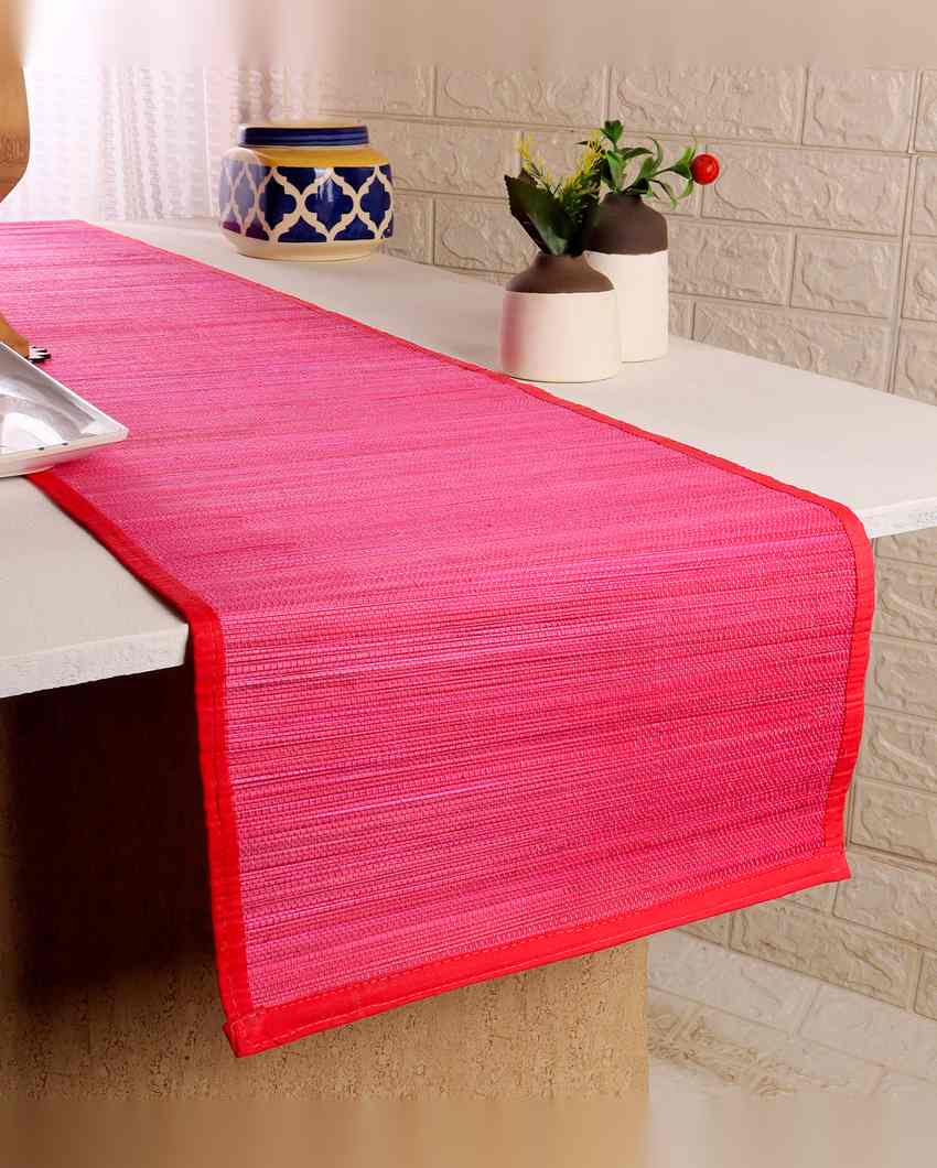 Sleek Design Modern Bamboo Table Runner | 60 x 13 inches