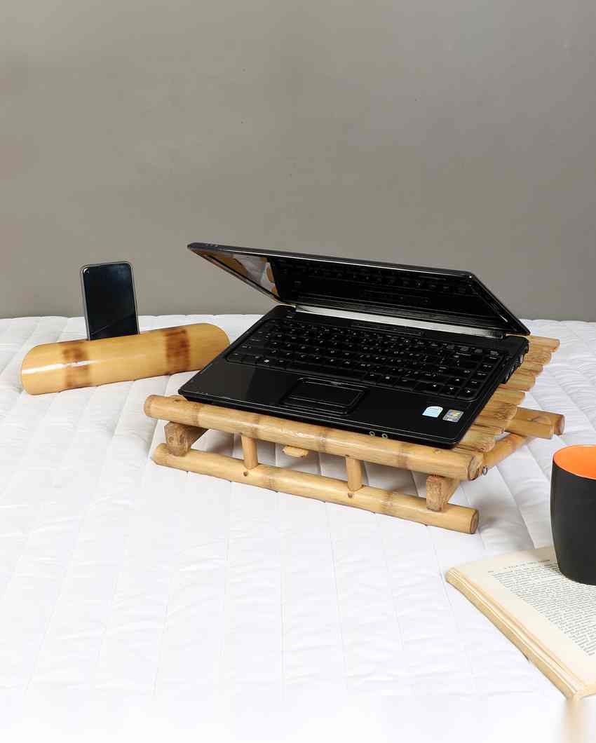 Functional and Stylish Natural Bamboo for Work| Beige | Set of 2