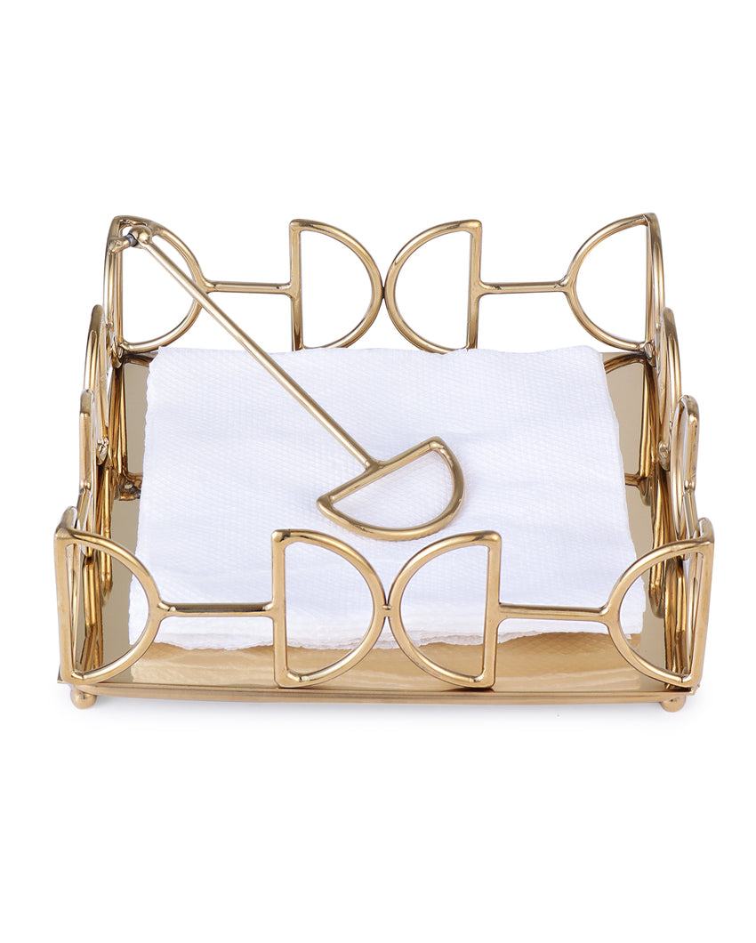 Stylish Compact D Shape Tissue Holder | 7 x 2 inches