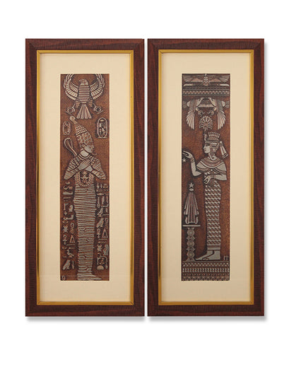 Egyptian King Pharaoh Wall Painting | 23 X 10 inches