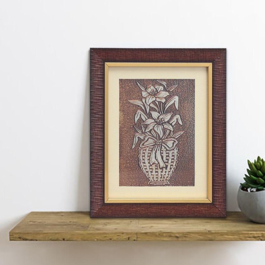 Mandrake Embossed Foil Egyptian Wall Painting | 9 x 11 inches