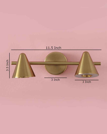 Cone Shape Gold Picture Light Metal Picture Light | 12 x 3 x 3 inches