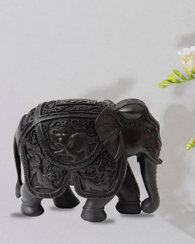 Elephant Marble Handicraft Decorative Showpiece