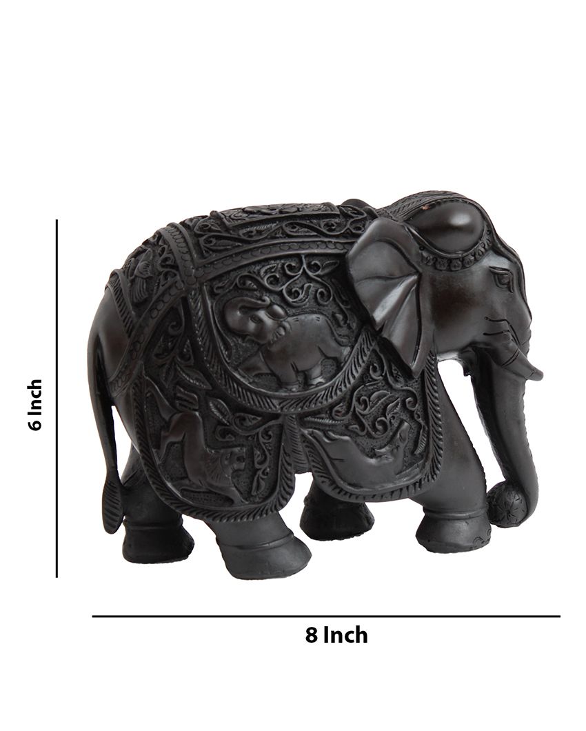 Elephant Marble Handicraft Decorative Showpiece