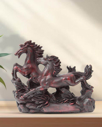 Handcrafted Running Horse Marble Statue