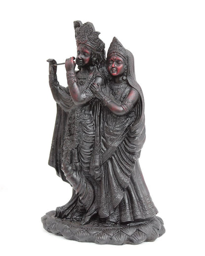 Divine Handcrafted Radha Krishna Marble Statue