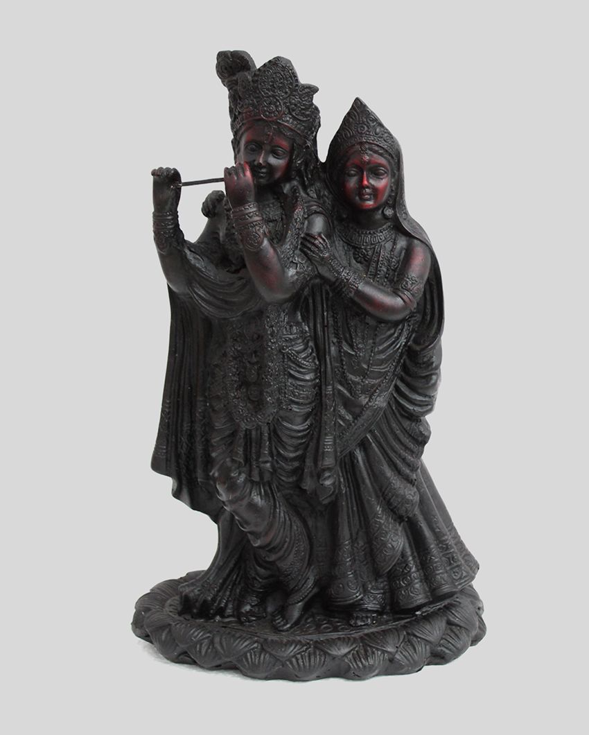 Divine Handcrafted Radha Krishna Marble Statue