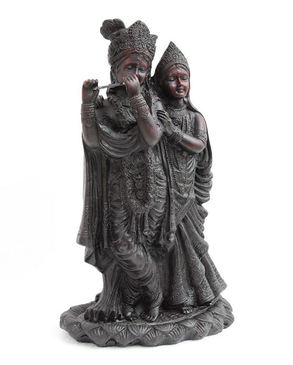 Divine Handcrafted Radha Krishna Marble Statue