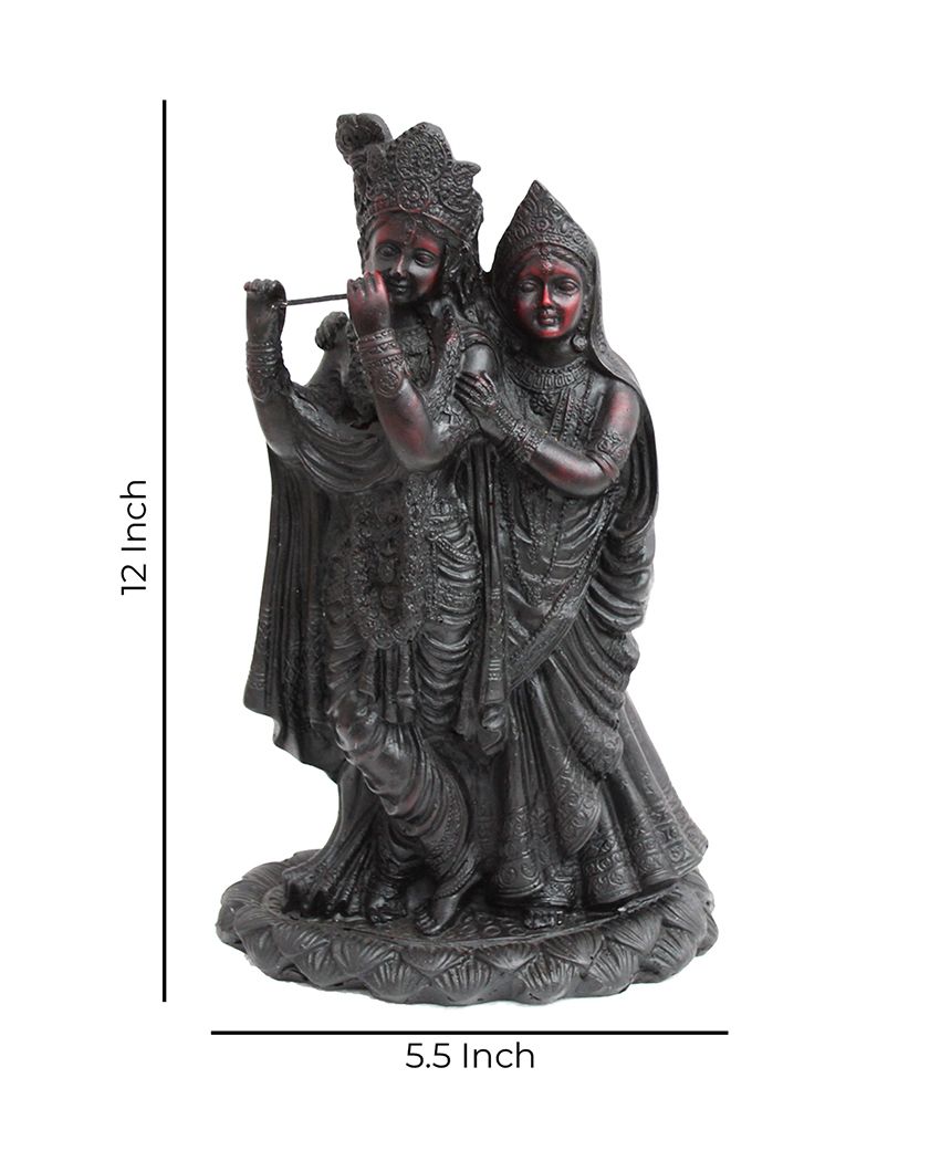 Divine Handcrafted Radha Krishna Marble Statue