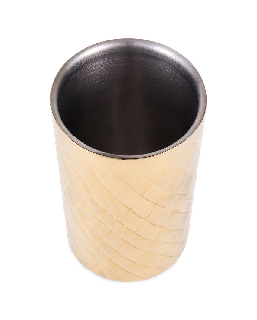 Durable Stylish Diamond Wine Chiller Bucket | 5 x 10 inches