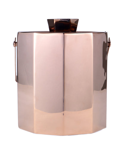 Sophisticated Durable Aura Ice Bucket With Lid & Tong | 5 x 12 inches