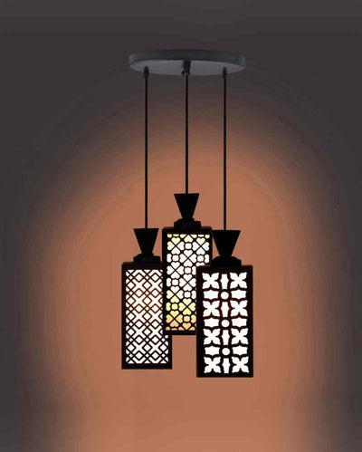 Luxuriös 3 Lights Wooden Premium Foyer Ceiling Lamp | 8 x 4 x 35 inches