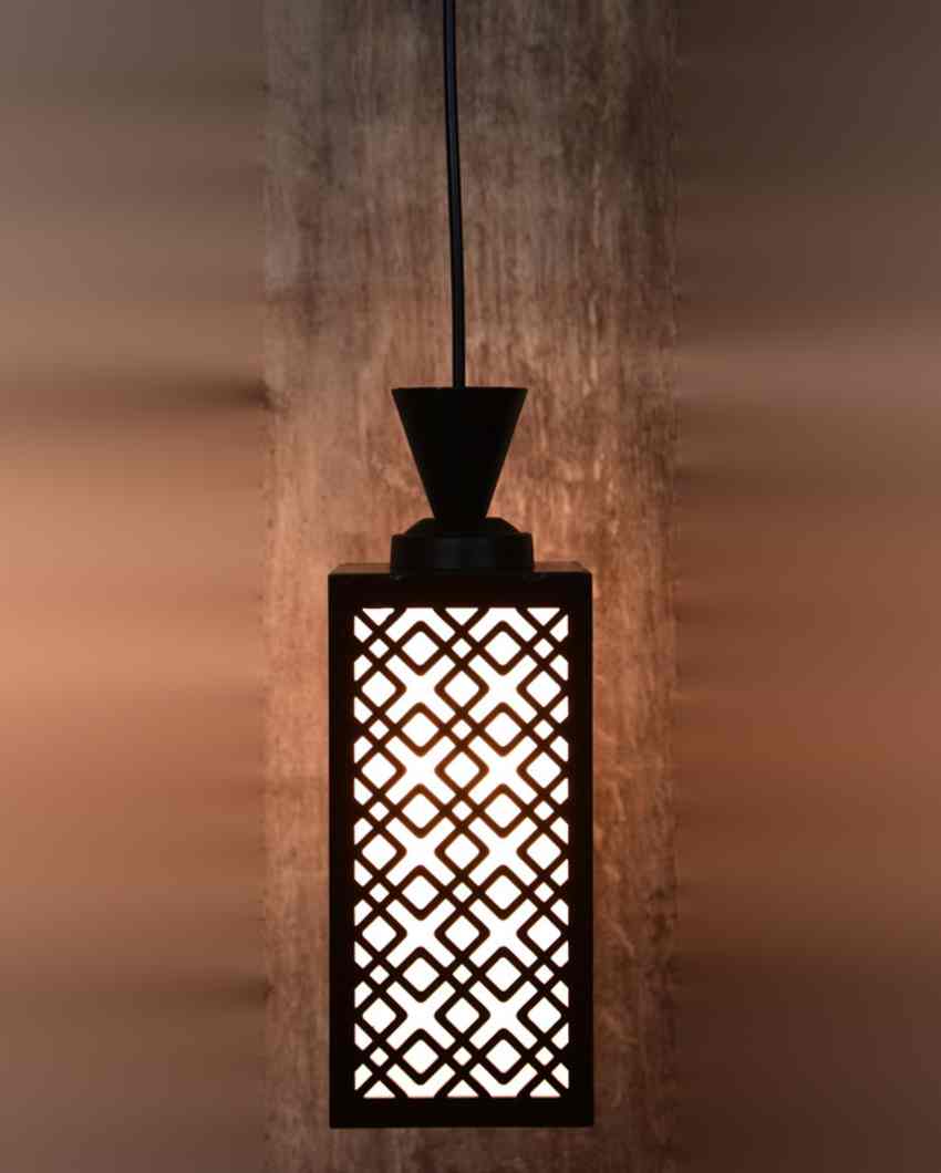 Ambiente 3 Lights Wooden Premium Foyer Ceiling Lamp | 8 x 4 x 35 inches