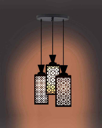 Vielseitig 3 Lights Wooden Premium Foyer Ceiling Lamp | 8 x 4 x 35 inches