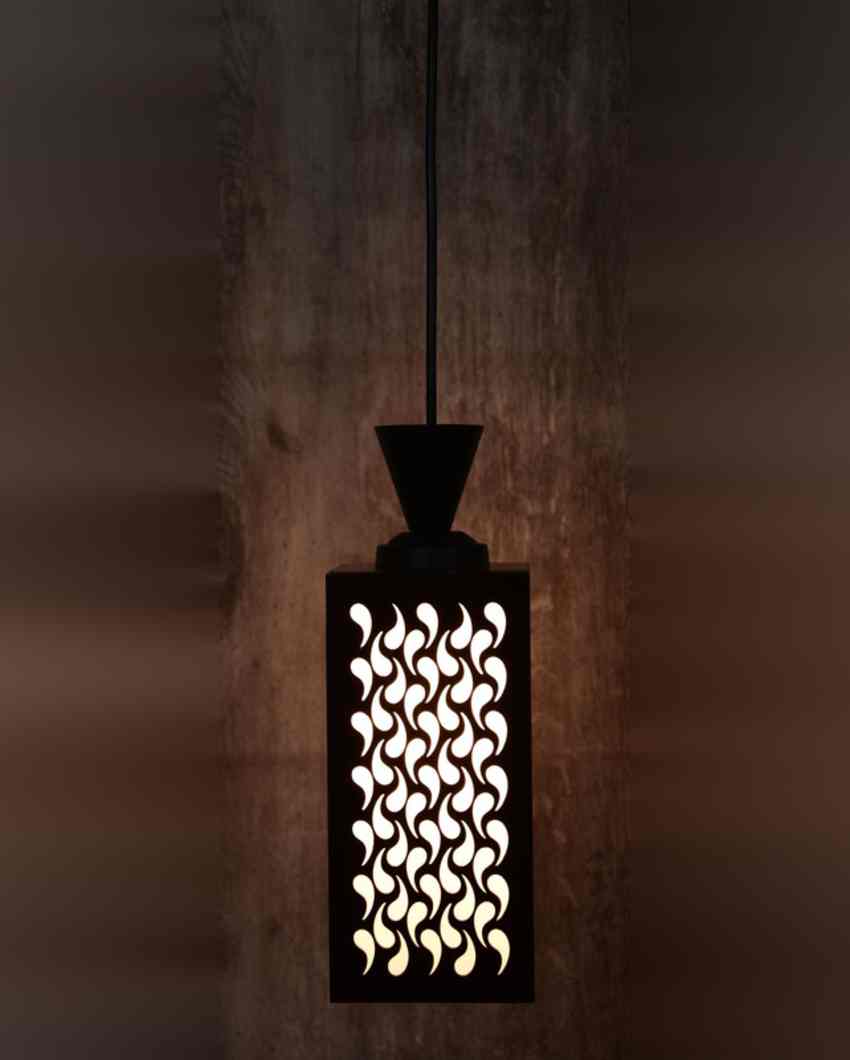 Ambiental 3 Lights Wooden Pendant Foyer Ceiling Lamp | 8 x 4 x 35 inches